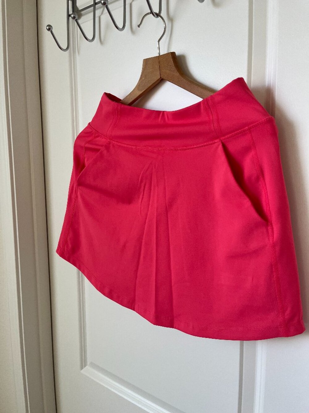 Bright Coral Tennis Skort
